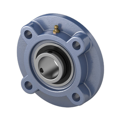 UKFC209/HS2309 Imperial Four Bolt Cast Iron Round Flanged Housing Insert and Adaptor Sleeve Fits 1-5/8 inch Shaft