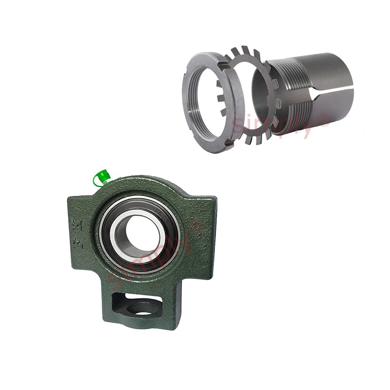UKT217/HE2317 Imperial Cast Iron Take Up Unit Housing Insert and Adaptor Sleeve Fits 3 inch Shaft