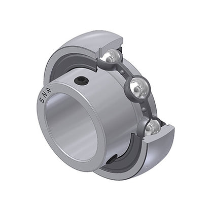 SNR US205G2 Metric Flatback Spherical Outer Bearing Insert 25mm Bore 52mm Outside Diameter with Grub Screws