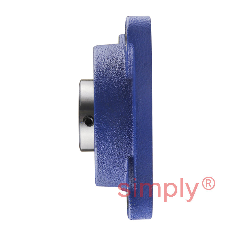 SNR USF208 Metric Four Bolt Square Cast Iron Flange Housing with 40mm Bore Insert