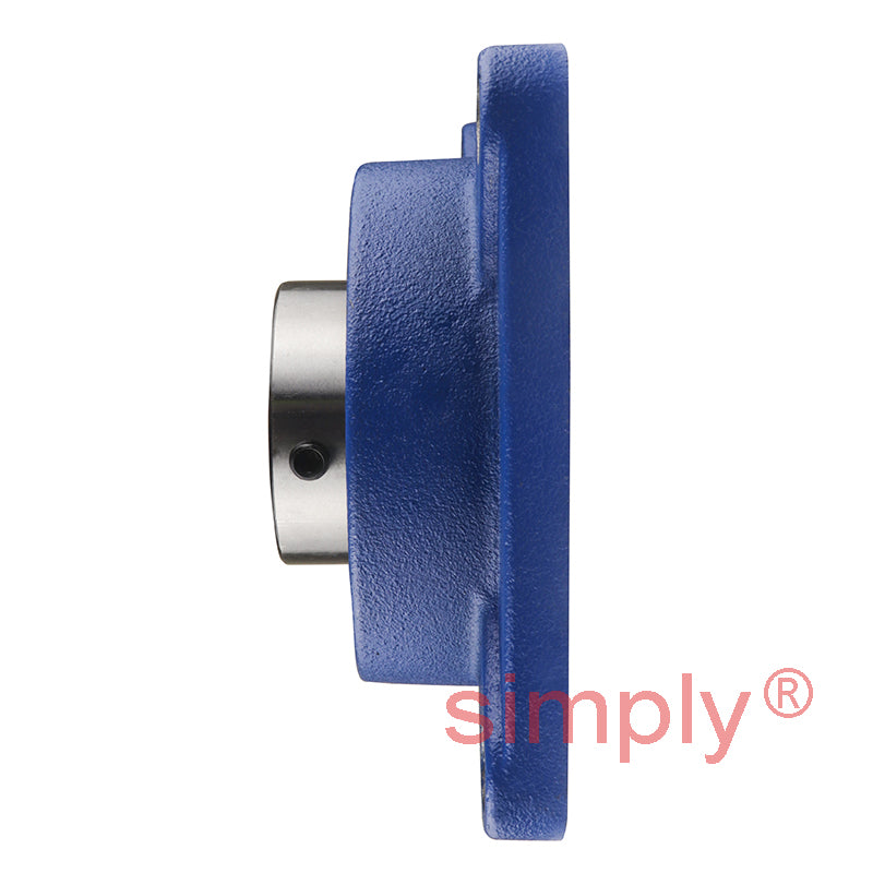 SNR USF212 Metric Four Bolt Square Cast Iron Flange Housing with 60mm Bore Insert