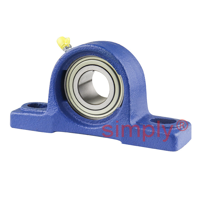 SNR USP205-16 Imperial Cast Iron Two Bolt Pillow / Plummer Block Housing with 1 inch Bore Insert