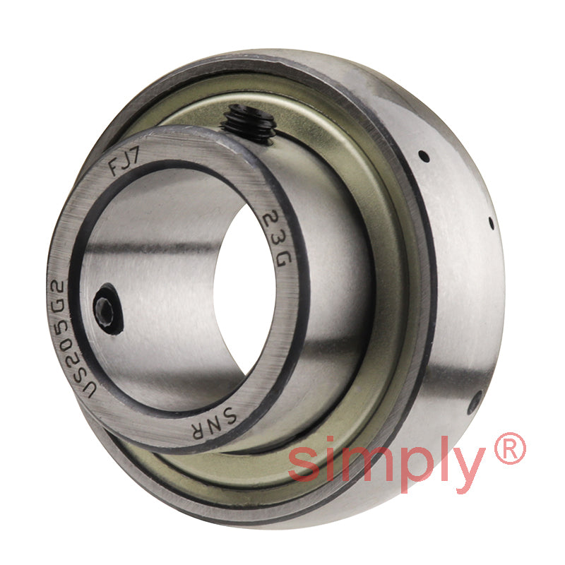 SNR USPF205 Round 3 Bolt Pressed Steel Bearing Housing with 25mm Insert
