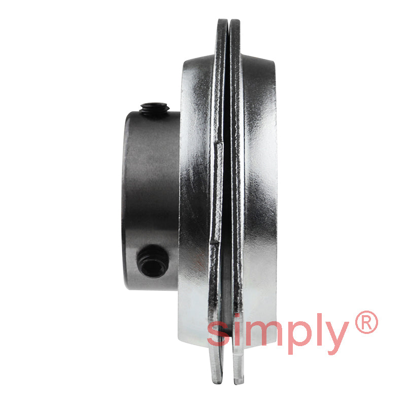 SNR USPFL205 Oval 2 Bolt Pressed Steel Bearing Housing with 25mm Insert