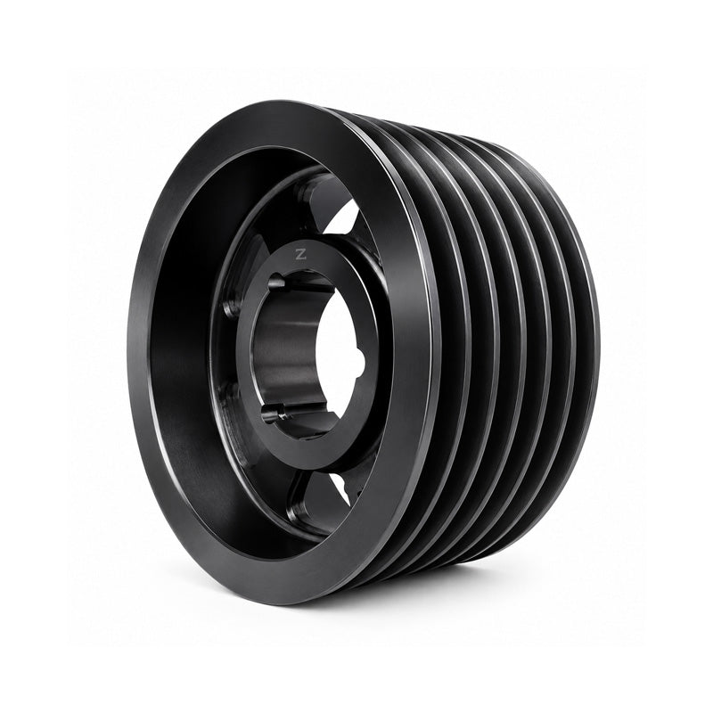 PowerDrive 224X6SPZ 224mm Pitch Diameter SPZ Section Tapered Locking Bush Type Pulley with 6 Grooves (Bush not Incl.) - Allow 2-3 Days