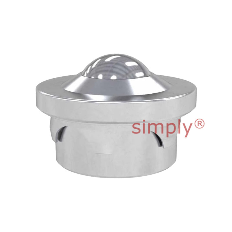 High-Performance Medium Duty Ball Transfer Unit with 15.88mm Stainless Steel Ball - Load Capacity 40kg - Allow 2-3 Days