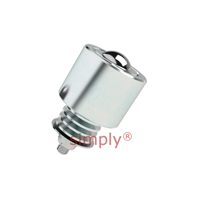 High Capacity External Spring Loaded Ball Transfer Unit with 25.4mm Steel Ball - Load Capacity 45kg - Allow 2-3 Days