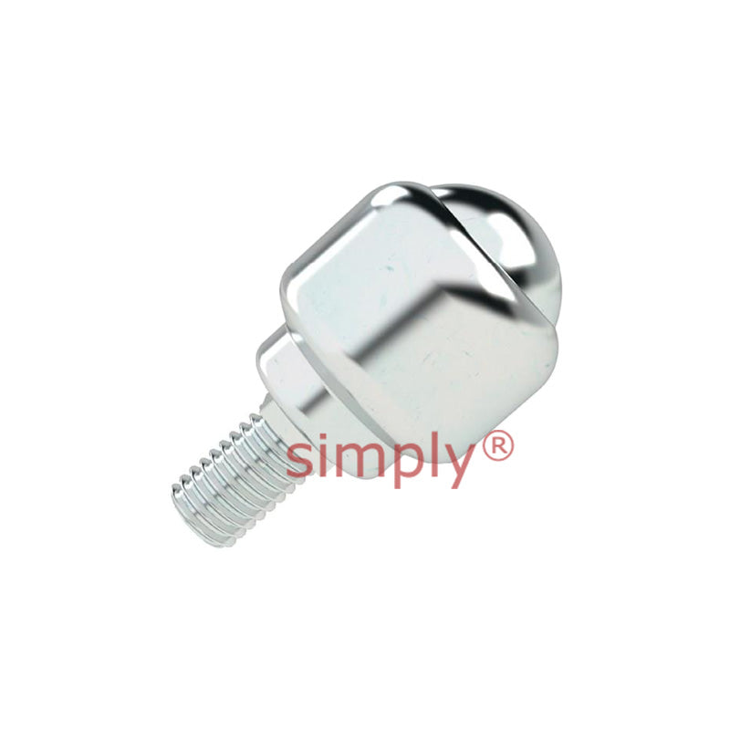 High-Performance Stem Fitting Ball Transfer Unit with 25.4mm Steel Ball - Load Capacity 40kg - Allow 2-3 Days