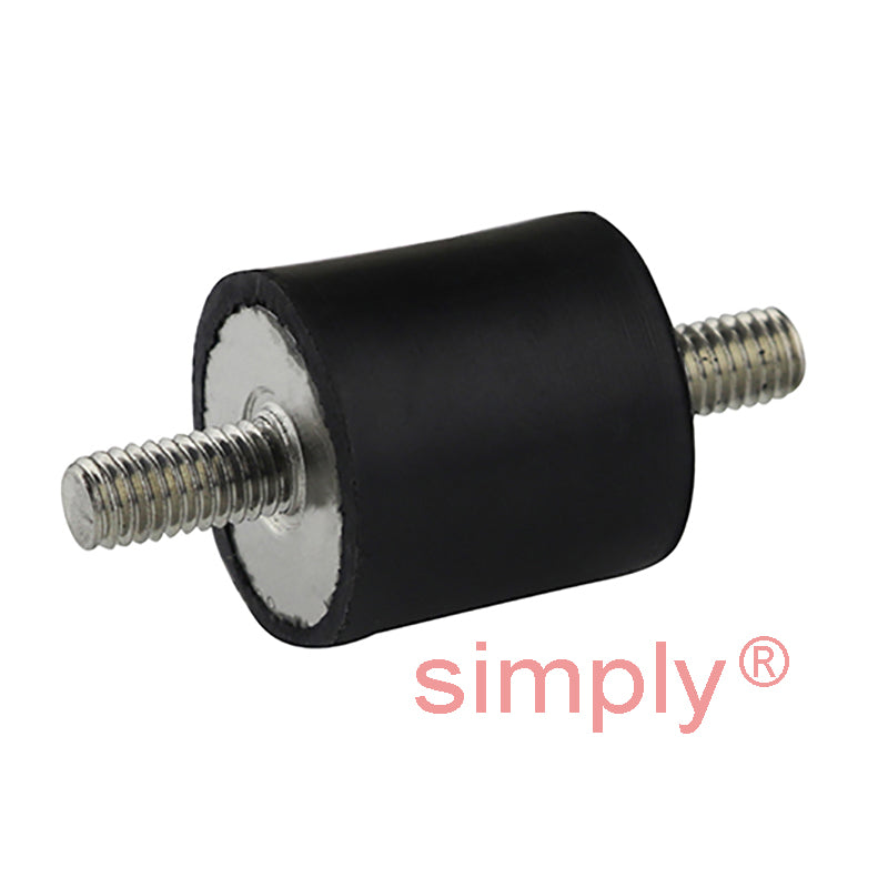 High-Performance 304 Stainless Steel Male/Male Anti-Vibration Bobbin 20x20mm M6 Threads