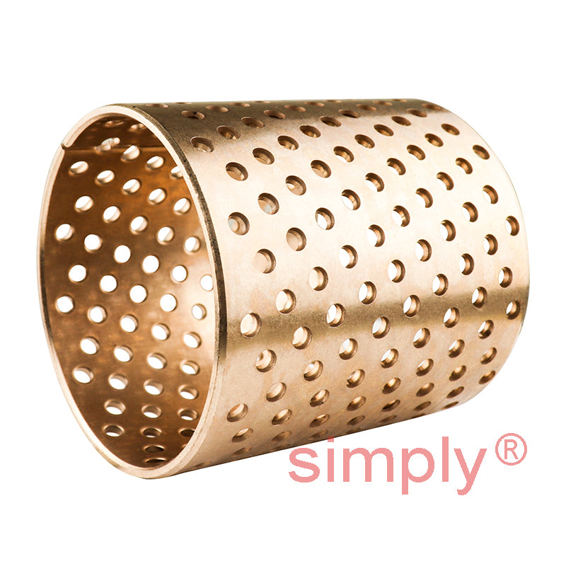 Wrapped Bronze Plain Bush with Through Holes 70x75.5x80mm