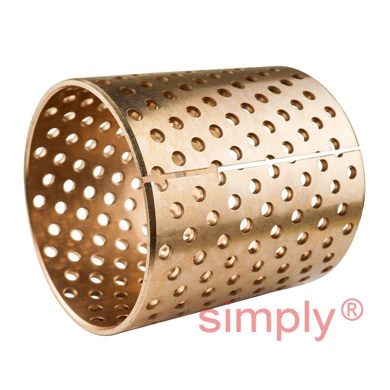 Wrapped Bronze Plain Bush with Through Holes 70x75.5x80mm