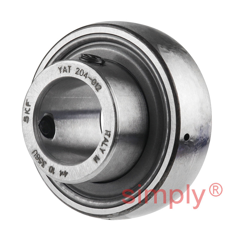 SKF YAT204-012 Grub Screw Type Bearing Insert 3/4 inch Bore 47mm Outside Diameter